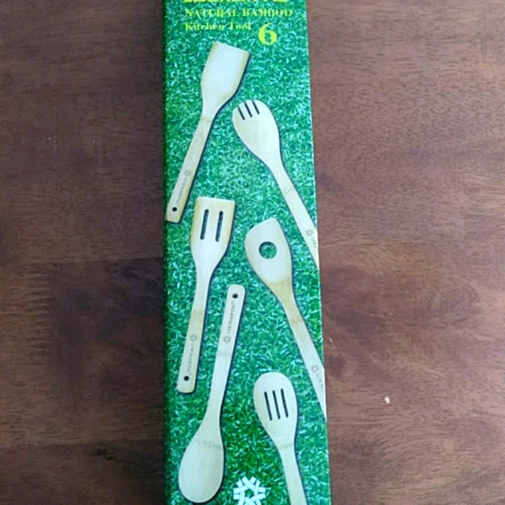 Bamboo cooking utensil set NEW